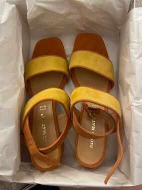 Paolo Mattei Suede Ankle-Strap Sandals